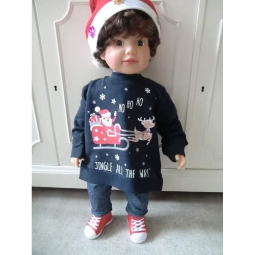 Kersttrui BABY Arreslee Blauw