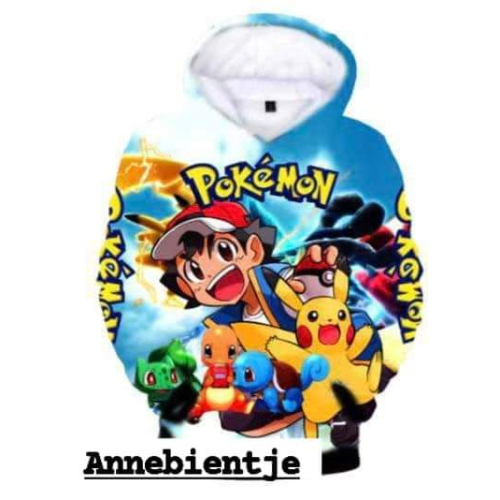 Pokemon hoodie Blauw/Wit  