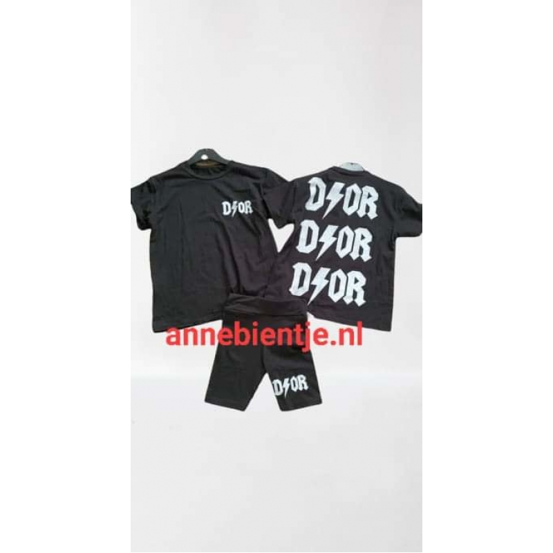 Dit 2delig setje Girls Lightning set - Black