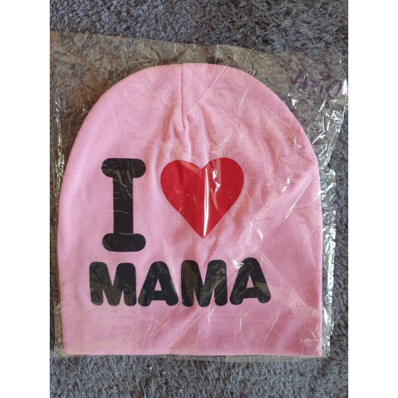 Baby mutsje rose i love mama 