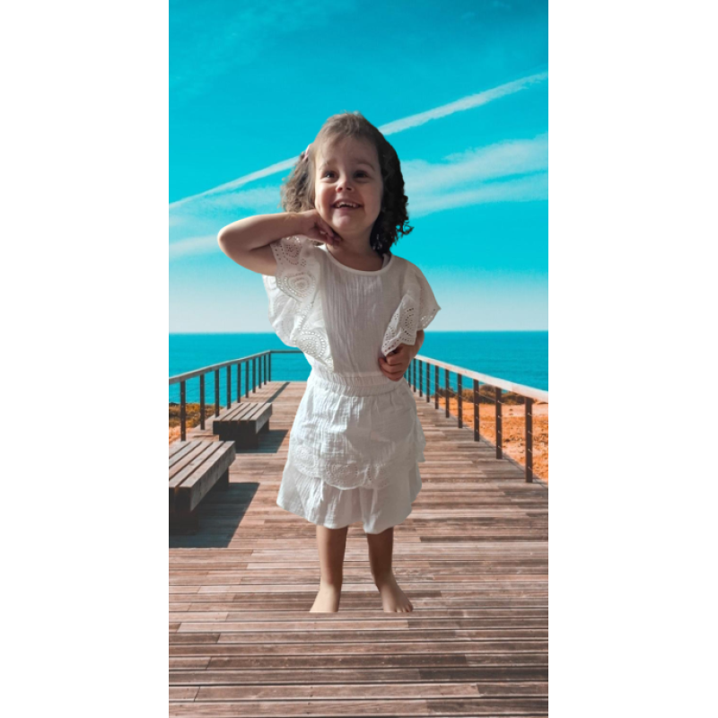 Dobbe dress wit