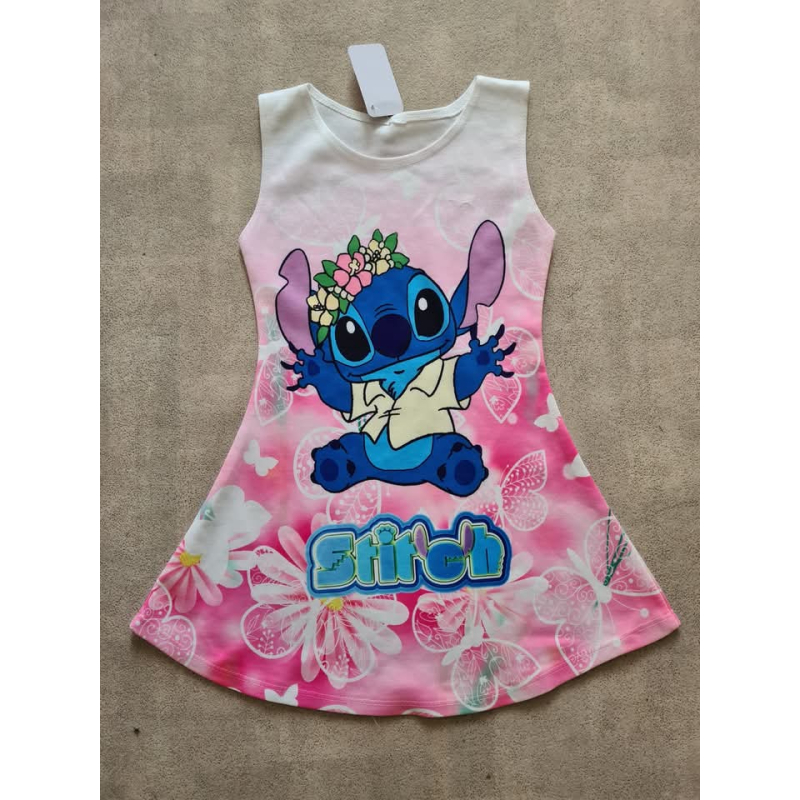 Stitch zomerjurkje rose