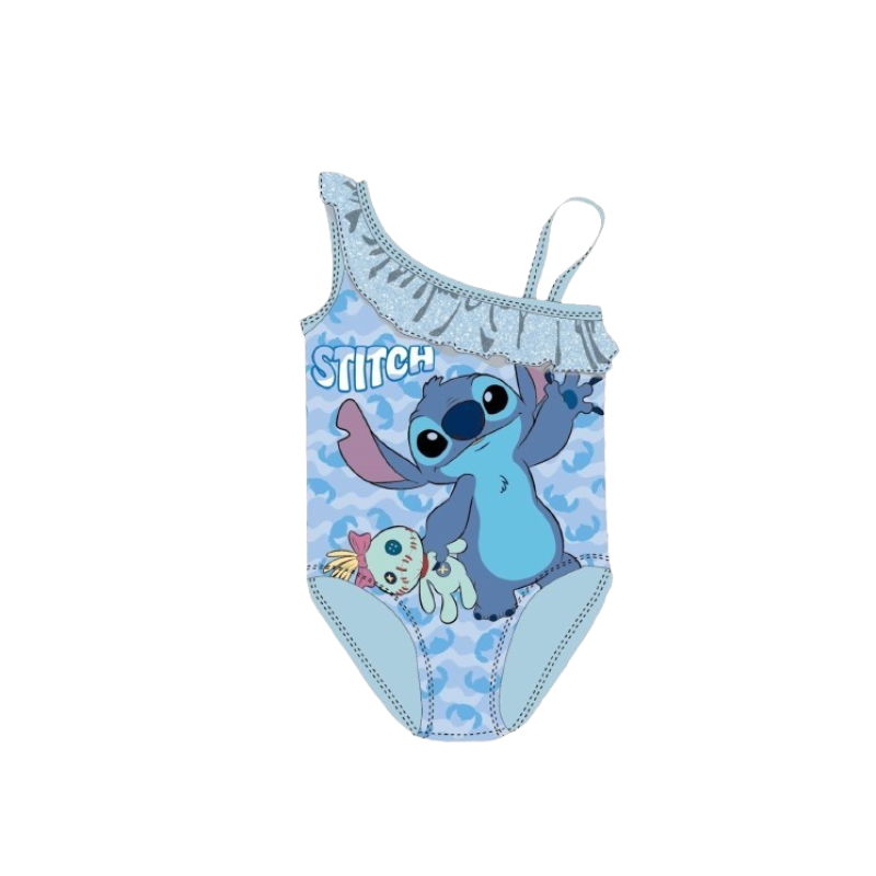 Stitch badpak blauw 