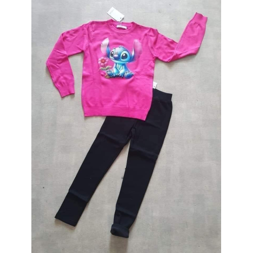 Stitch setje met zwarte winterlegging Stitch setje met zwarte winterlegging