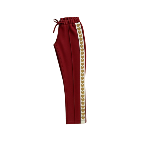  Fashion hearts bordeaux broek 