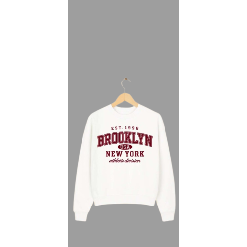 Brooklyn Sweater - White/Bordeaux 