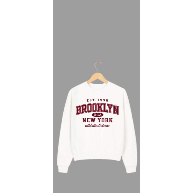 Brooklyn Sweater - White/Bordeaux 