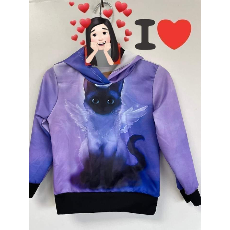 Gave hoodie paars 