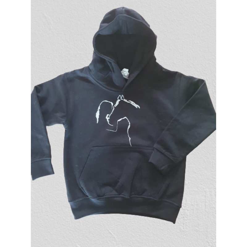 Zwarte meisjes hoodie