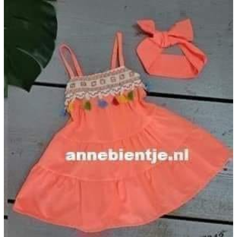 JURKJE “NEON ORANJE” met gratis haarband erbij