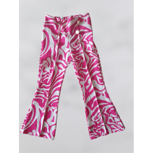 Zig zag flairtje met knopen rose