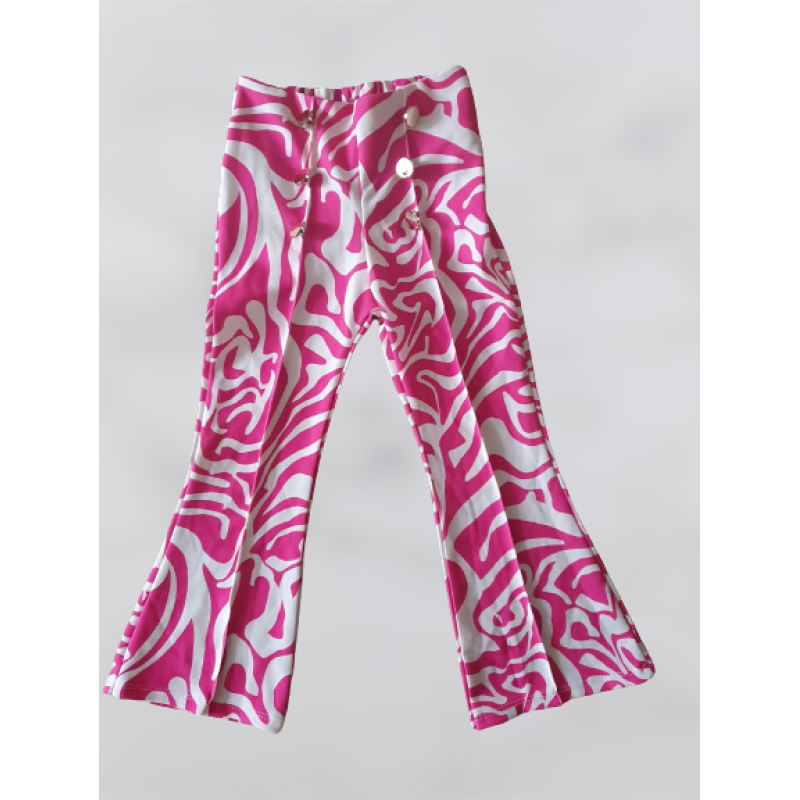 Zig zag flairtje met knopen rose