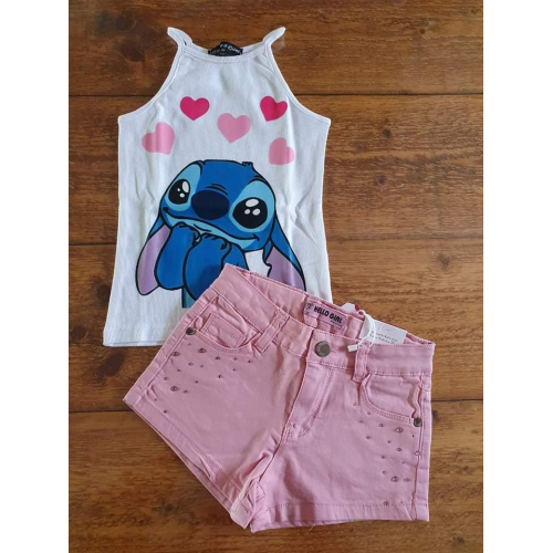 Lief setje korte broek met tank topje Lief setje korte broek met tank topje