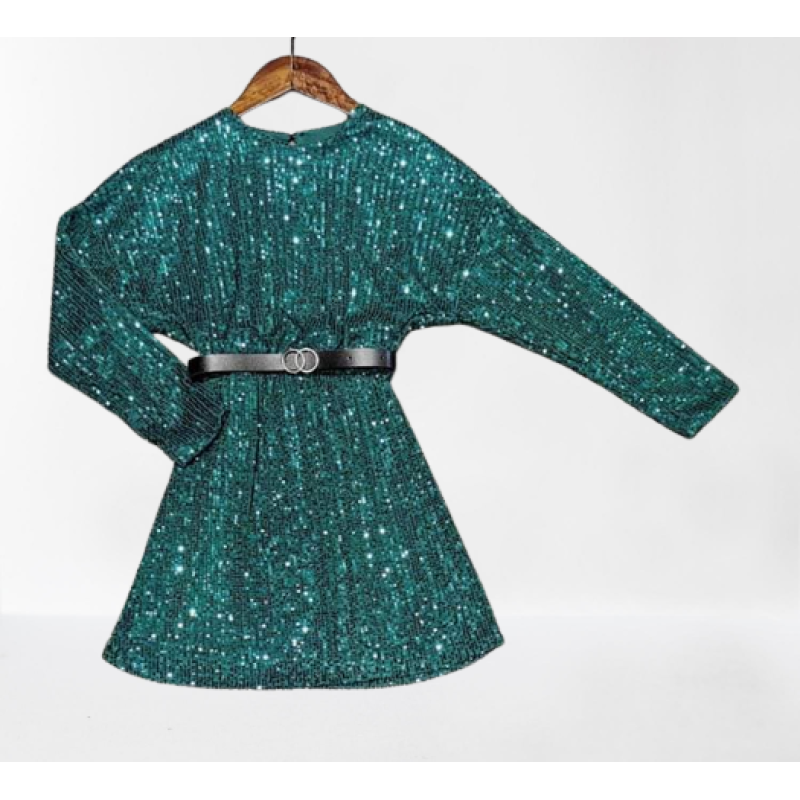 Christmas musthave Groen kleur jurkje