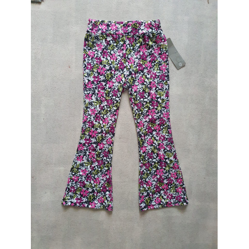 Around the world flower pants(fuchsia)