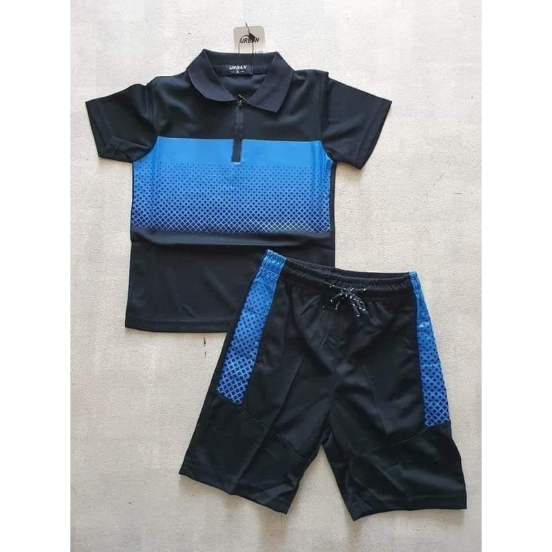 zomer set blauw/zwart