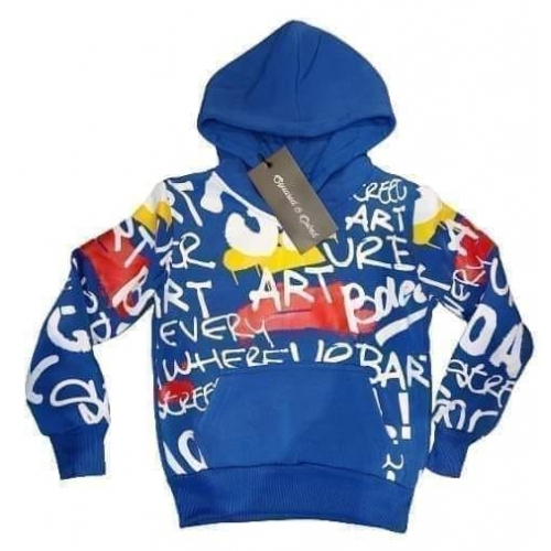 Stoere hoody blauw 